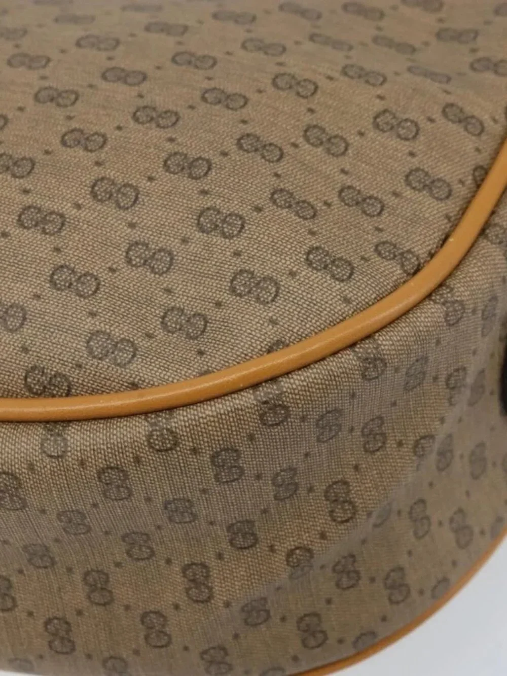 GUCCI Micro GG Supreme Web Sherry Line Bag PVC Beige 001 115 0918 Auth BA10601 - Picture 5 of 16